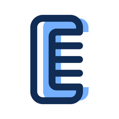 comb filled line icon