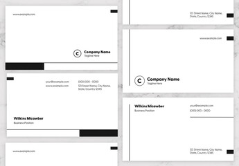 Black And White Business Card