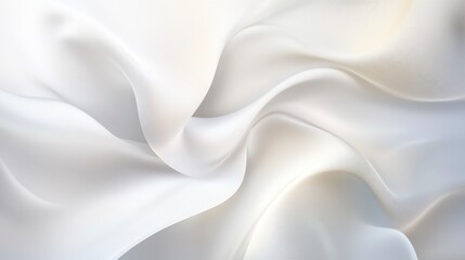 Obraz premium Smooth, flowing white fabric creating a soft, elegant texture.