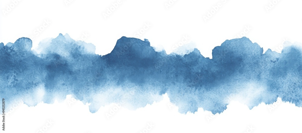 Aufkleber an abstract watercolor background with a blue azure turquoise color for design backgrounds and web b