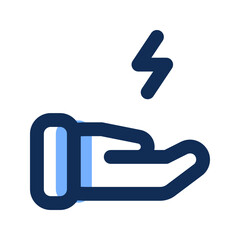 save energy filled line icon