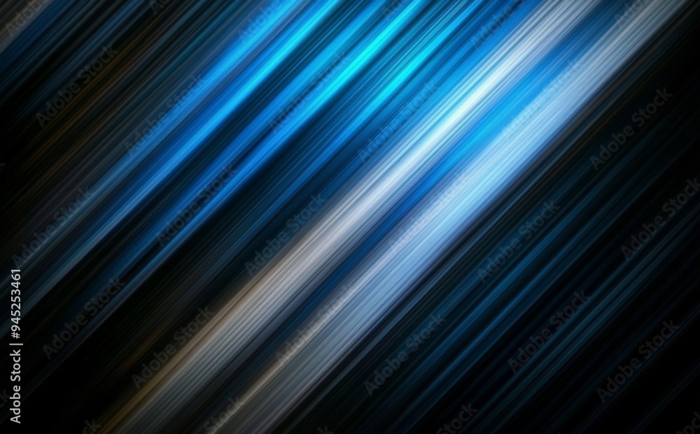 Poster abstract blue and black are light patterns with gradients on a floor wall metal texture black backgr