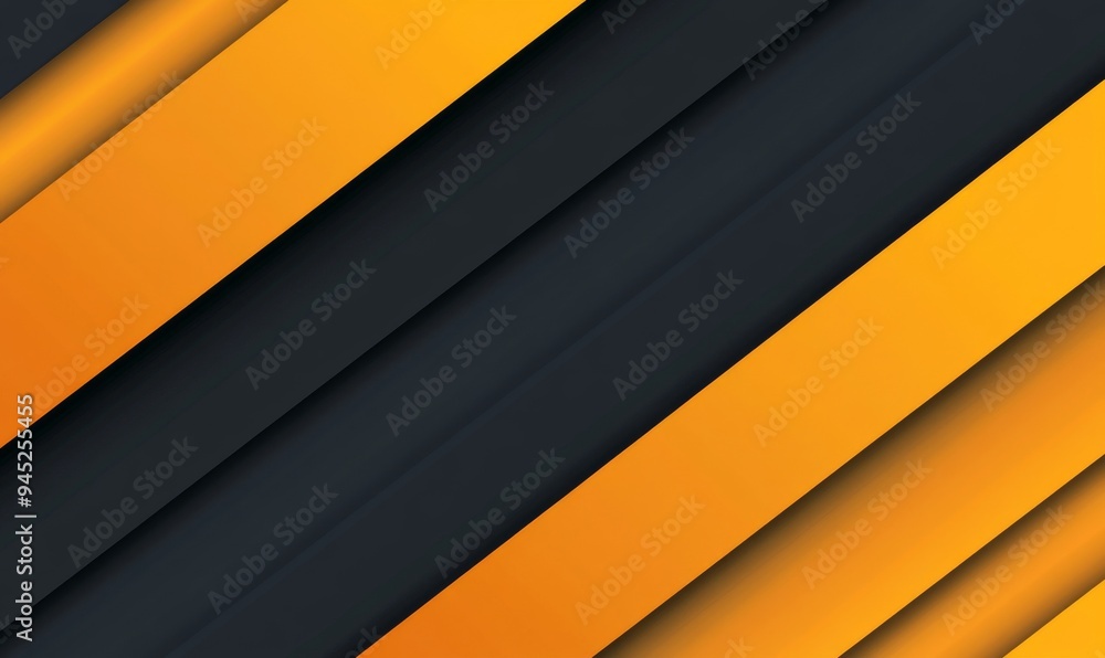 Poster creating a modern modern landing page concept using an orange gradient background, creating an abstr