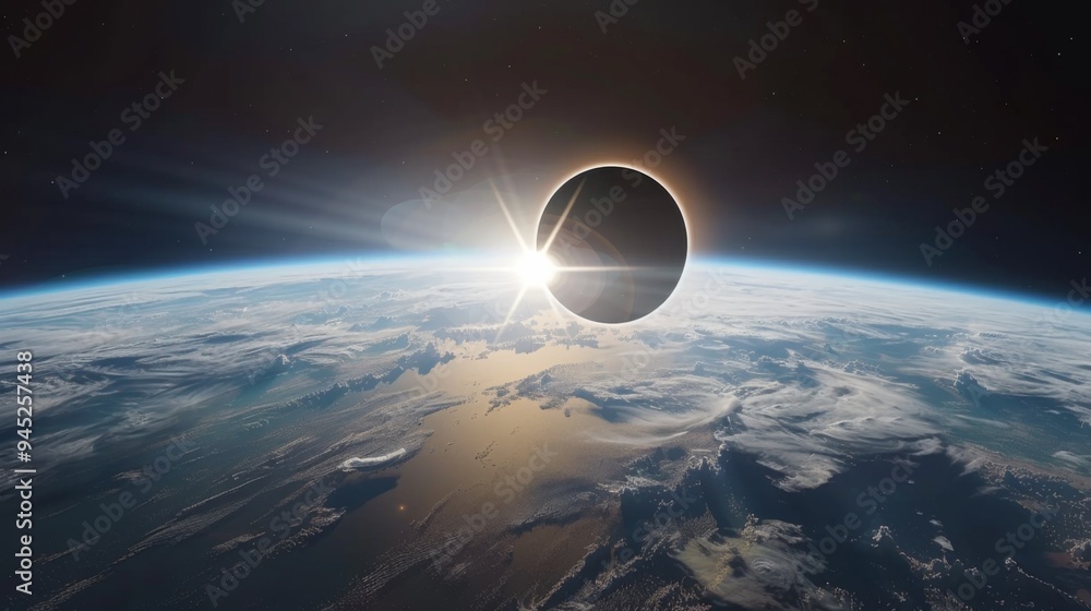 Canvas Prints eclipse phenomenon in space