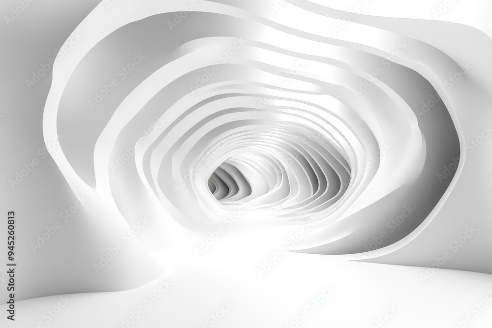 Poster a circular white architecture background featuring modern architecture.