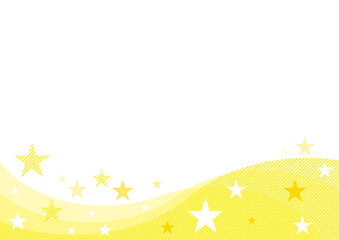 星の背景_イエロー