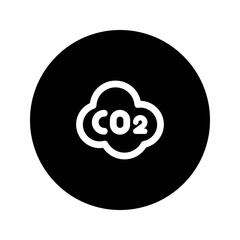 co2 line circular icon