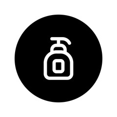 hand wash line circular icon