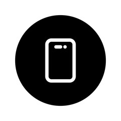 smartphone line circular icon