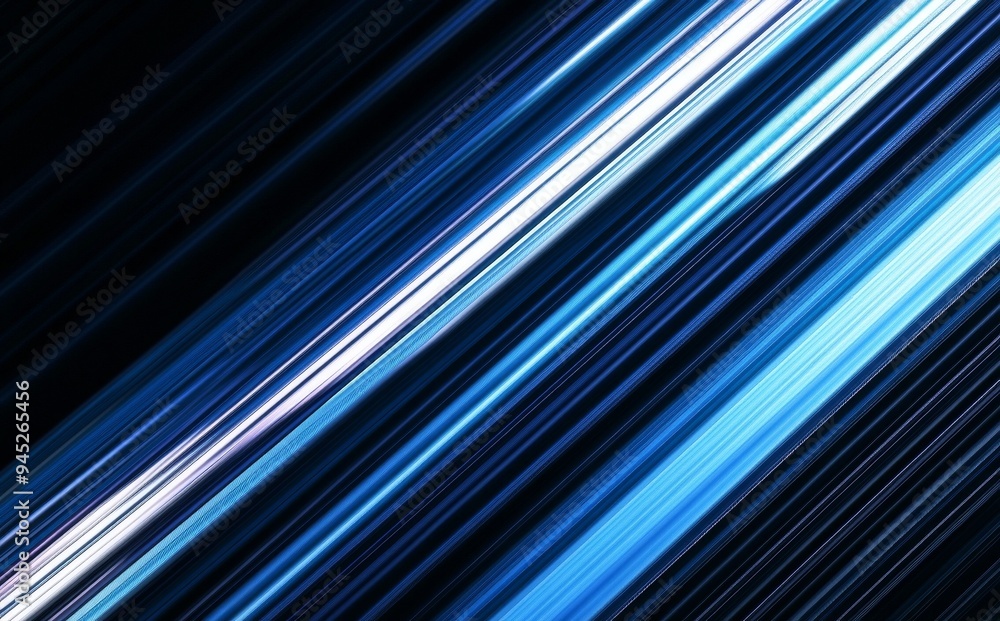 Poster black and blue are abstract patterns with a gradient, with a soft tech diagonal background in black 