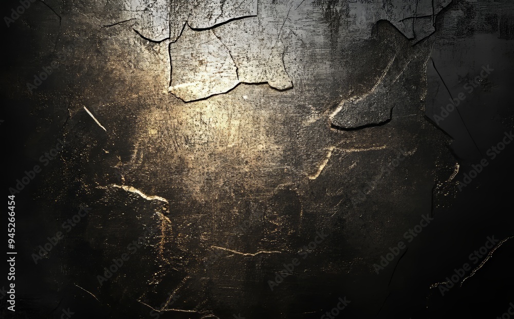 Wall mural concrete wall texture with dark black gray background on a light grey color design with a gradient w