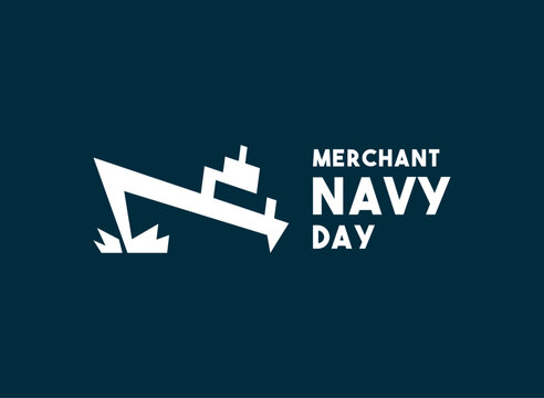 Merchant Navy Day. Flat design vector.