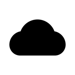 cloud glyph icon