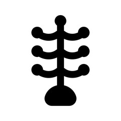 coat rack glyph icon