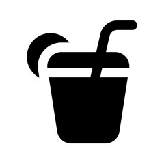 orange juice glyph icon