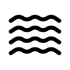 waves glyph icon