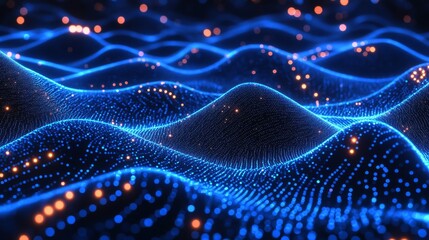 Technology background. Abstract digital background. Science background. Technological background. Matrix. Binary code. 3D rendering. 4K.