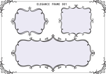 エレガントフレームセット001 1C