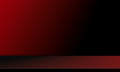 Red background floor wall dark studio room premium luxury backdrop mockup presentation product cosmetic or merry christmas and happy new year, template grunge cement paper floor podium autumn.