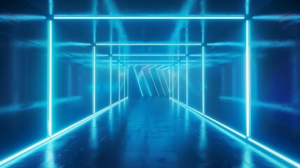 Neon Tropical Leaves Background