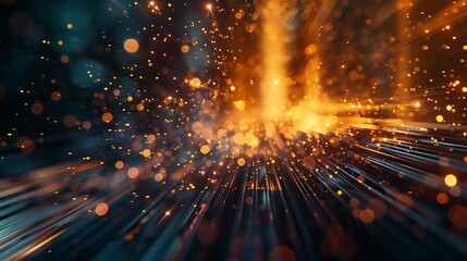 Obraz premium Neon Tropical Leaves Background