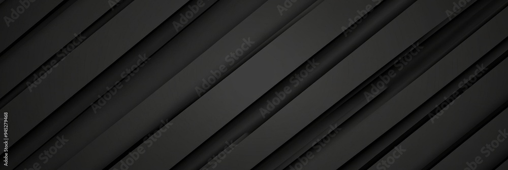 Poster using abstract black and silver in light gray with white gradient is the surface with metal texture 