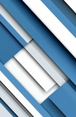 Fototapeta premium Abstract blue and white background with glass texture and geometric pattern design