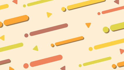 Autumn-inspired abstract geometric background, cute design / 秋をイメージした幾何学模様の抽象的な背景、かわいいデザイン