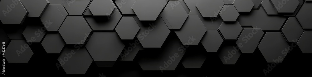 Poster loop 1a: abstract hexagon geometric surface, bright minimal hexagon grid pattern, random waving moti