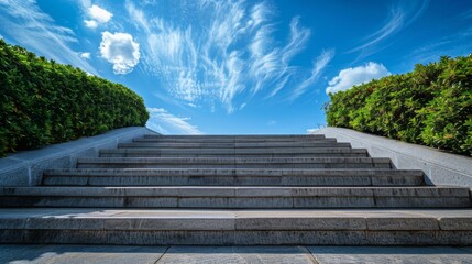 Obraz premium Stairs Leading to a Beautiful Sky