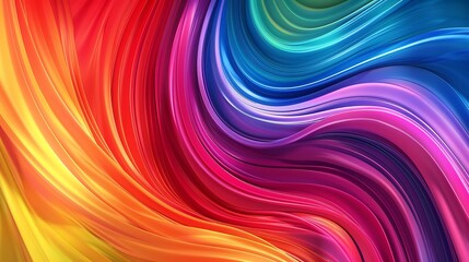 Abstract Colorful Swirling Design