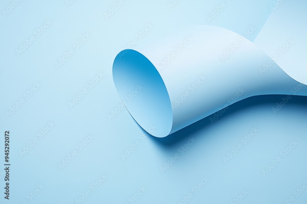 Poster backdrop for product presentation with blue abstract background and drop shadow.