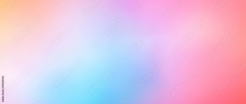 Poster a pastel holographic blurred grain gradient banner background texture. digital grain pattern with a 