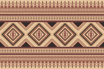 Vintage Ethnic patterns seamless background embroidery.