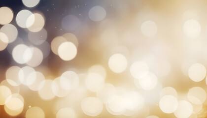 Blurred festival lights with Abstract cream background. Generative AI