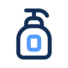hand wash outline color icon