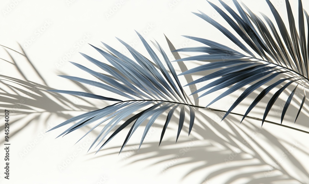 Poster abstract background for product presentation with blurred shadows from palm leaves on pink wall. spr