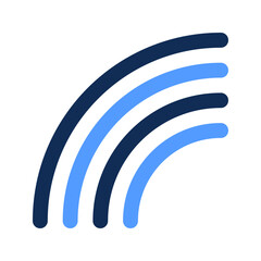 rainbow outline color icon