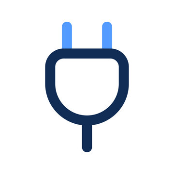 recommend clip art: power plug outline color icon