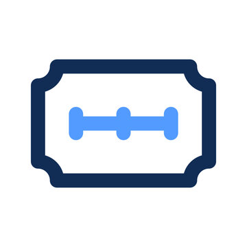 blue razor blade icon clip art preview