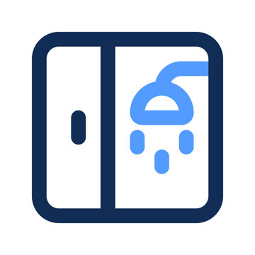 recommend clip art: shower outline color icon