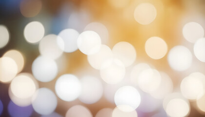 Blurred festival lights with Abstract cream background. Generative AI
