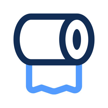 recommend clip art: toilet paper outline color icon