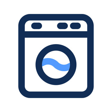 recommend clip art: washing machine outline color icon