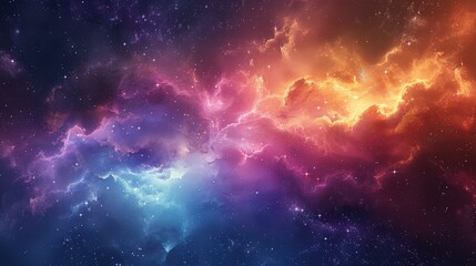 Obraz premium Cosmic Nebula Background, Galaxy Starscape, Universe Abstract
