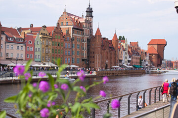 Motława Gdańsk stary żuraw portowy © Piotr