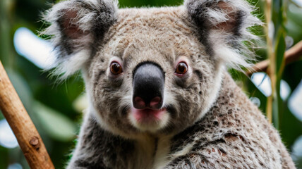 Fototapeta premium Close-Up of a Koala in Natural Habitat