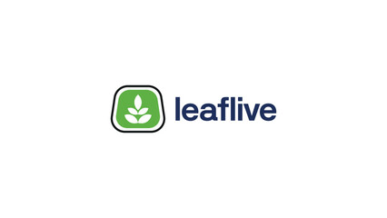 leaf live logo design template