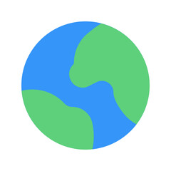 earth globe flat icon