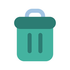 trash flat icon